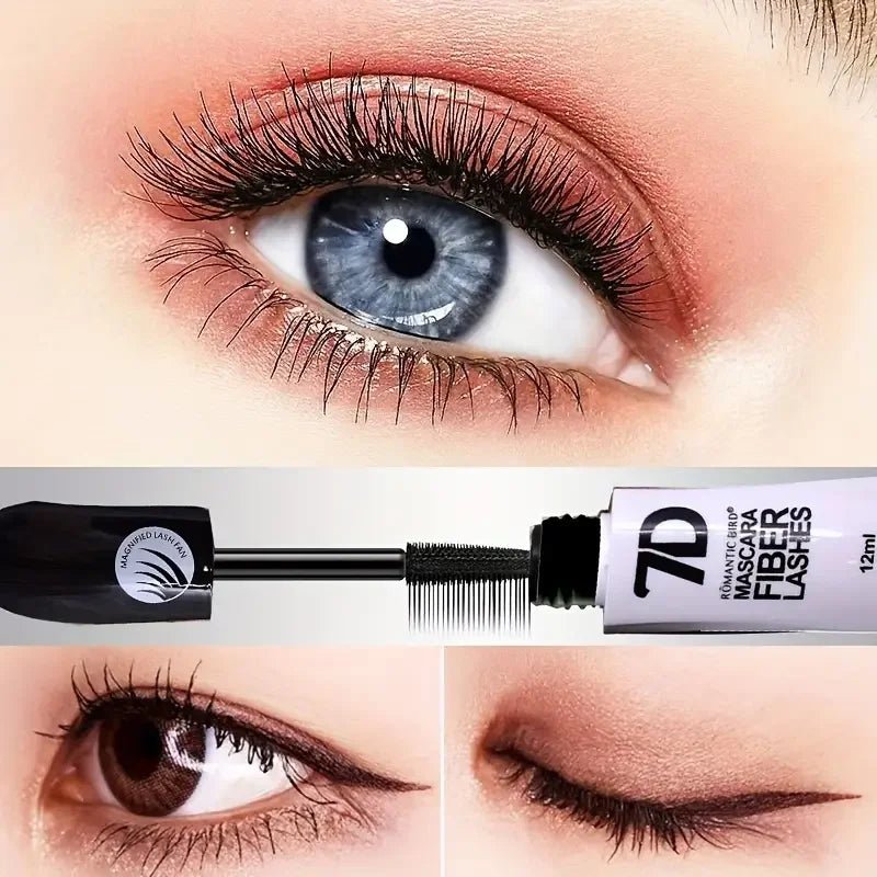 1/2/3PCS 7D Fiber Mascara Set Waterproof Durable Curling Mascara Sweatproof Anti - smudge Slimming Base Mascara for all skin types - La Tienda Bella