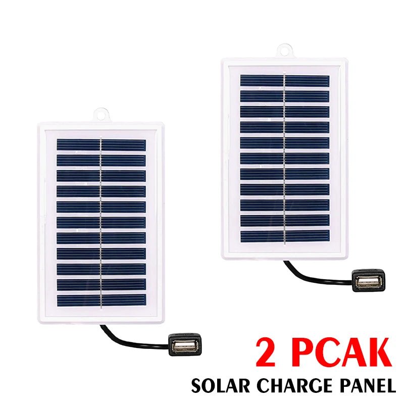 1/2PCS Portable Solar Charger Portable Solar Charger - USB Output for Outdoor Use - for Travel and Camping,Flashlight,Fan Charging - La Tienda Bella