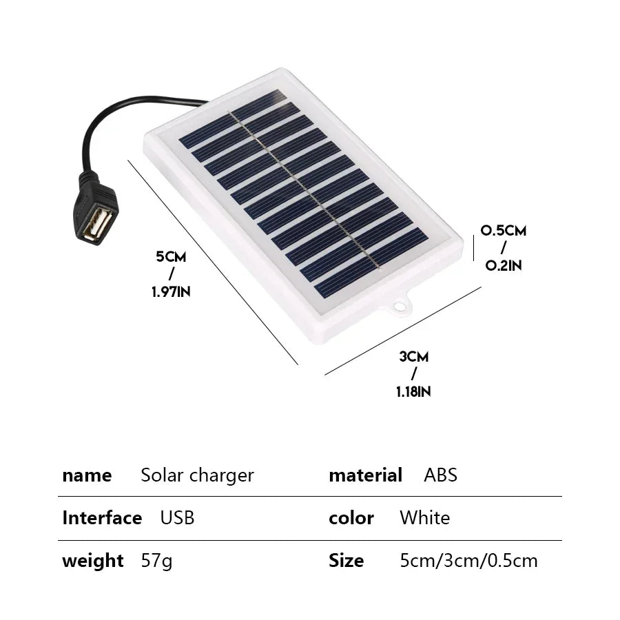 1/2PCS Portable Solar Charger Portable Solar Charger - USB Output for Outdoor Use - for Travel and Camping,Flashlight,Fan Charging - La Tienda Bella