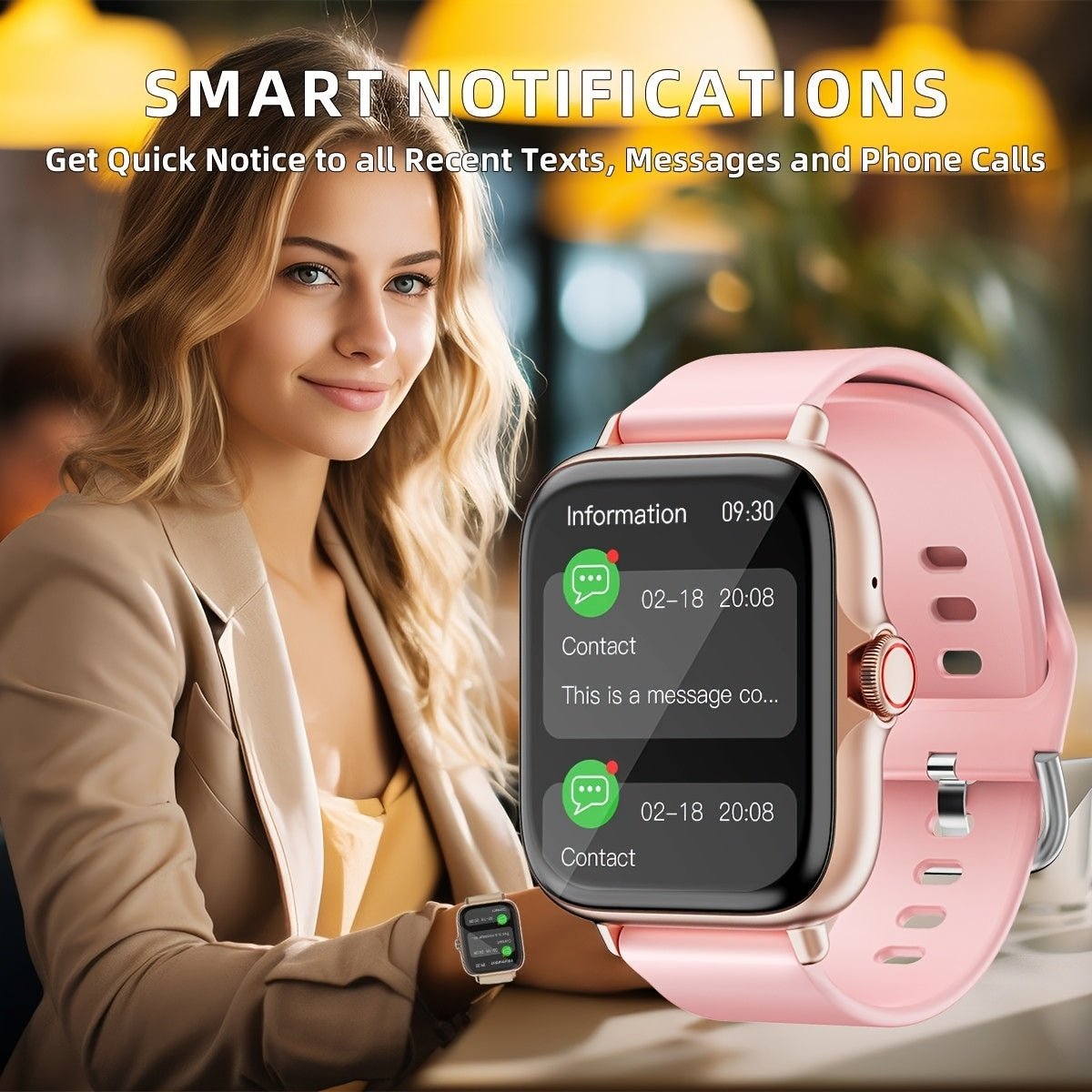 1.83" Full Touch Screen Fitness Activity Tracker Watch, Women/Men Sports Smart Watch, Make/Answer Call Smartwatch, with Multi - Sport Modes, Wireless Call and Answer, Pedometer, Information Alerts, Sport Smart Fitness Watches f - La Tienda Bella