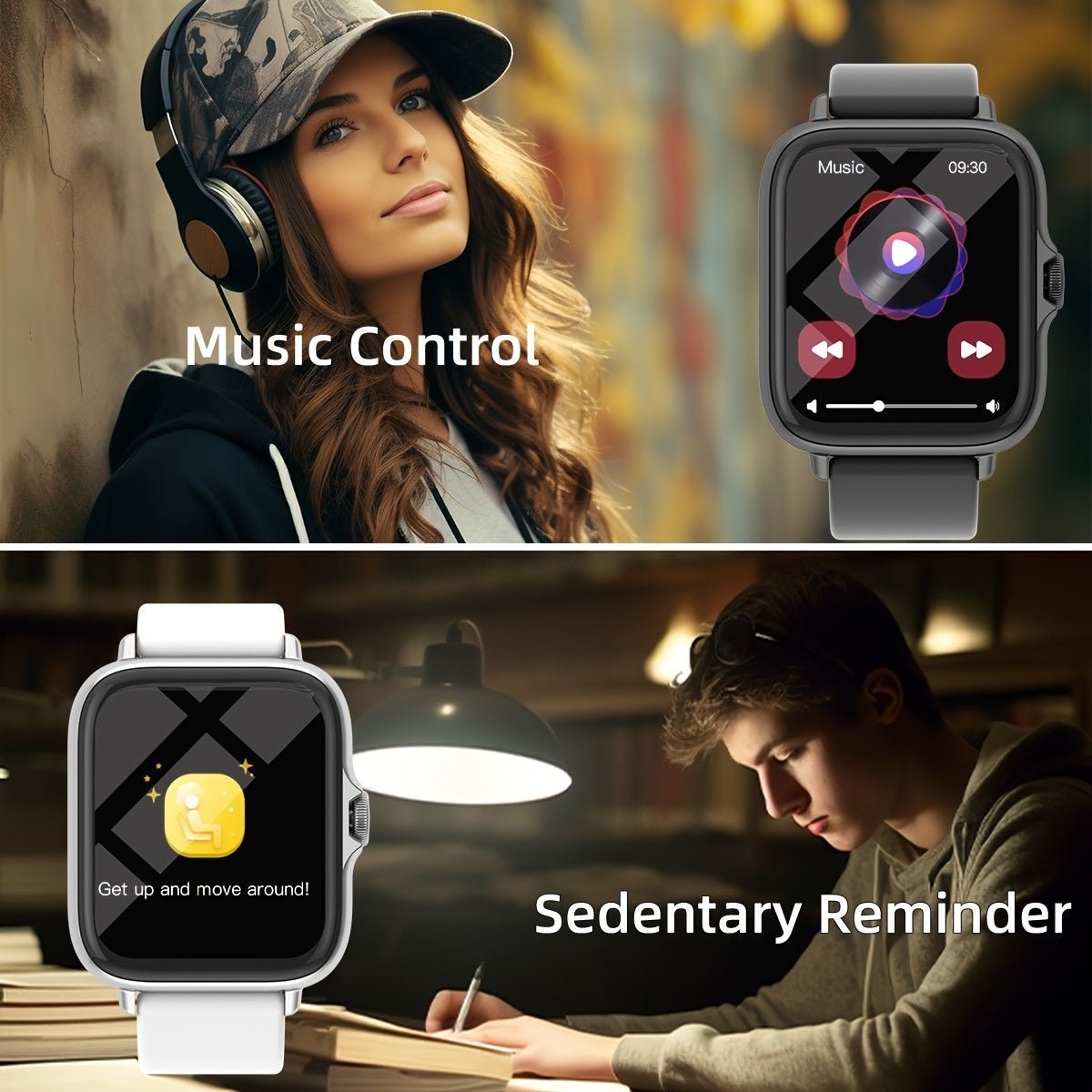 1.83" Full Touch Screen Fitness Activity Tracker Watch, Women/Men Sports Smart Watch, Make/Answer Call Smartwatch, with Multi - Sport Modes, Wireless Call and Answer, Pedometer, Information Alerts, Sport Smart Fitness Watches f - La Tienda Bella