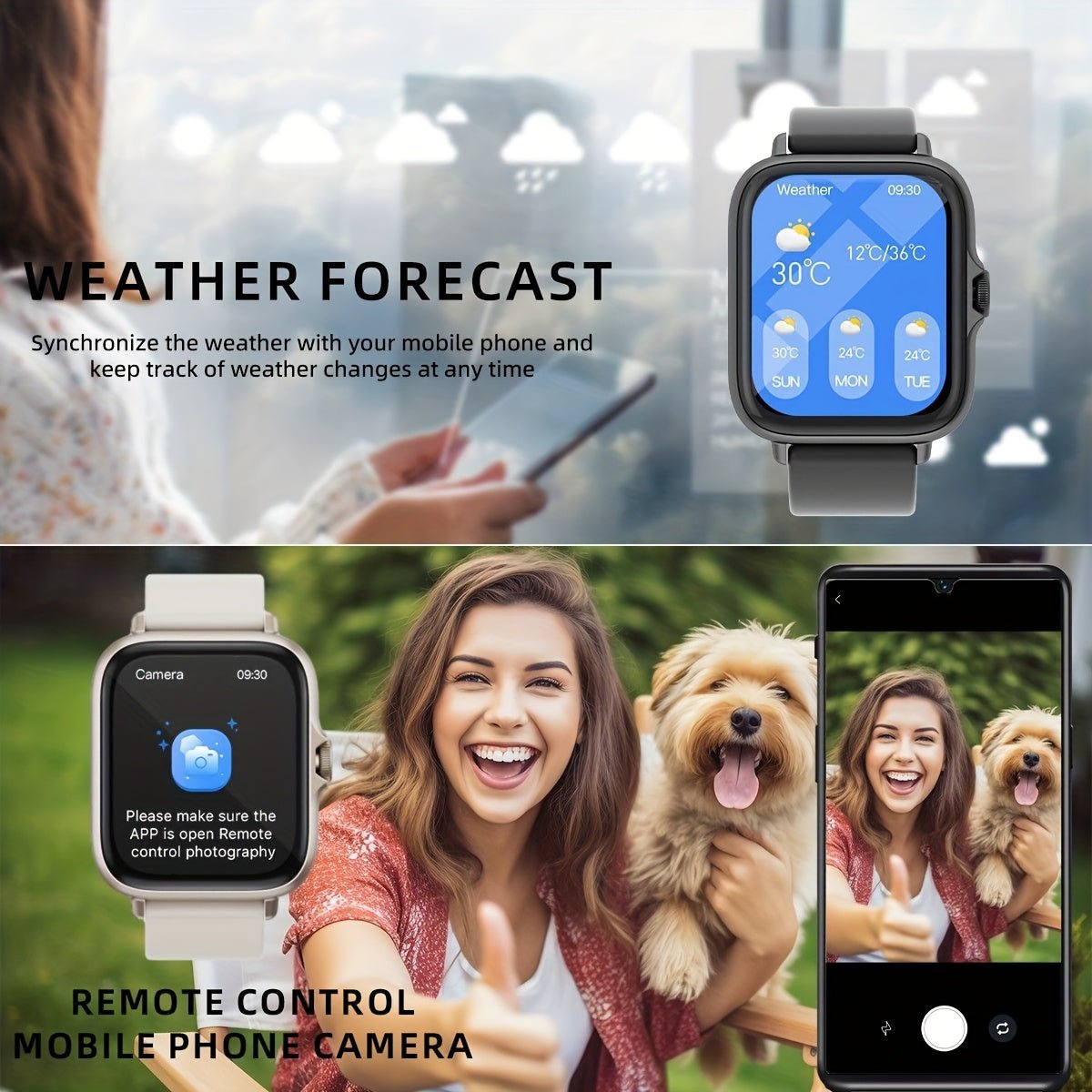 1.83" Full Touch Screen Fitness Activity Tracker Watch, Women/Men Sports Smart Watch, Make/Answer Call Smartwatch, with Multi - Sport Modes, Wireless Call and Answer, Pedometer, Information Alerts, Sport Smart Fitness Watches f - La Tienda Bella