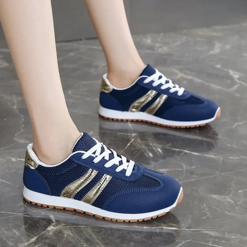 2025 New Women's Running Shoes Lace Up Sneakers Female Casual Kids Shoes Fashion Tennis Shoes Outdoor Soft Sole Women - La Tienda Bella