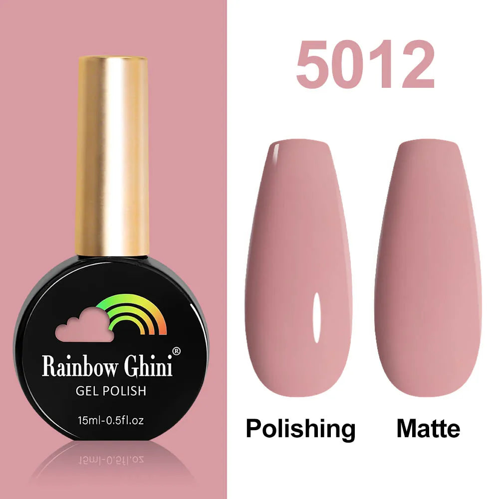 Rainbow Ghini HEMA TPO FREE Nail Gel Polish Nail Supplies Vernis Semi Permanent Glitter Nail Art Manicure LED UV Gel Varnishes