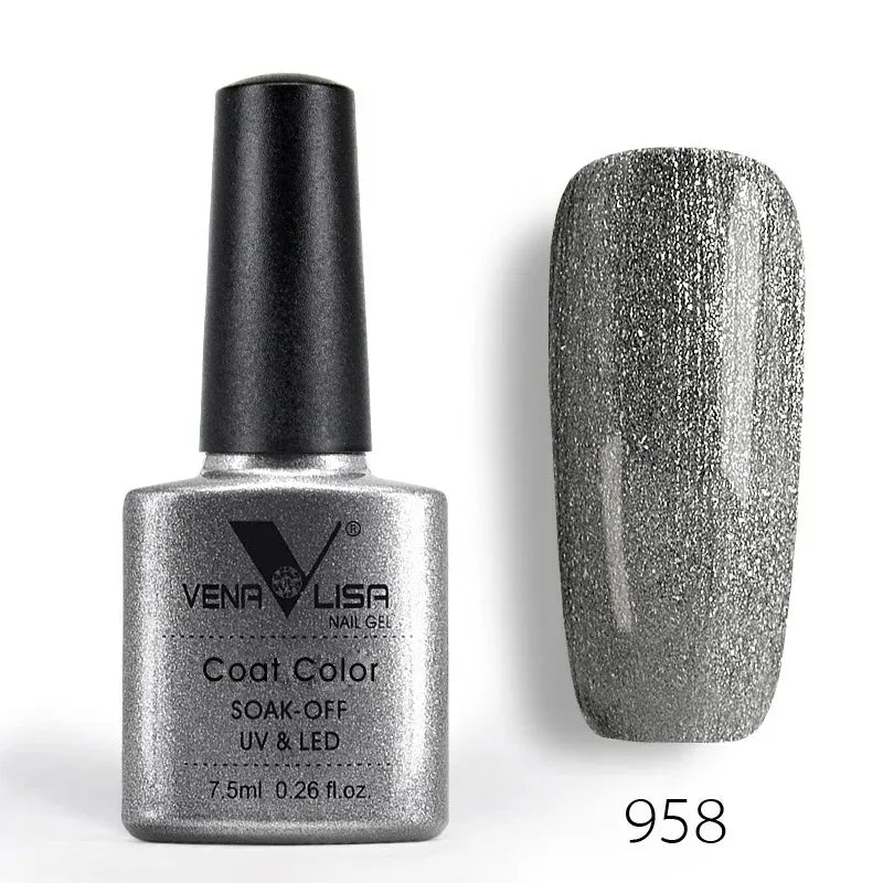 Venalisa Fashion Shiny 7.5ml Soak off UV Gel Nail Polish Nail Art Manicure Cosmetics Nail Gel Tips Varnish L1
