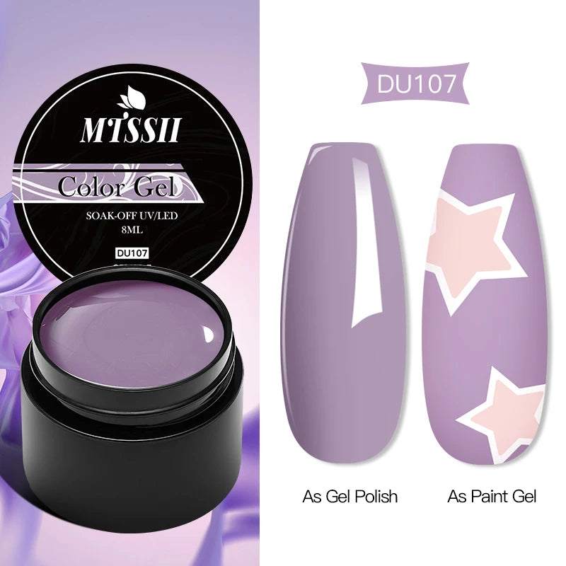 Mtssii 8ML Quick Extension Nail Gel Vernis Nude Milk White Gel Nail Polish UV Semi Permanent Nails Art For Manicure Tools