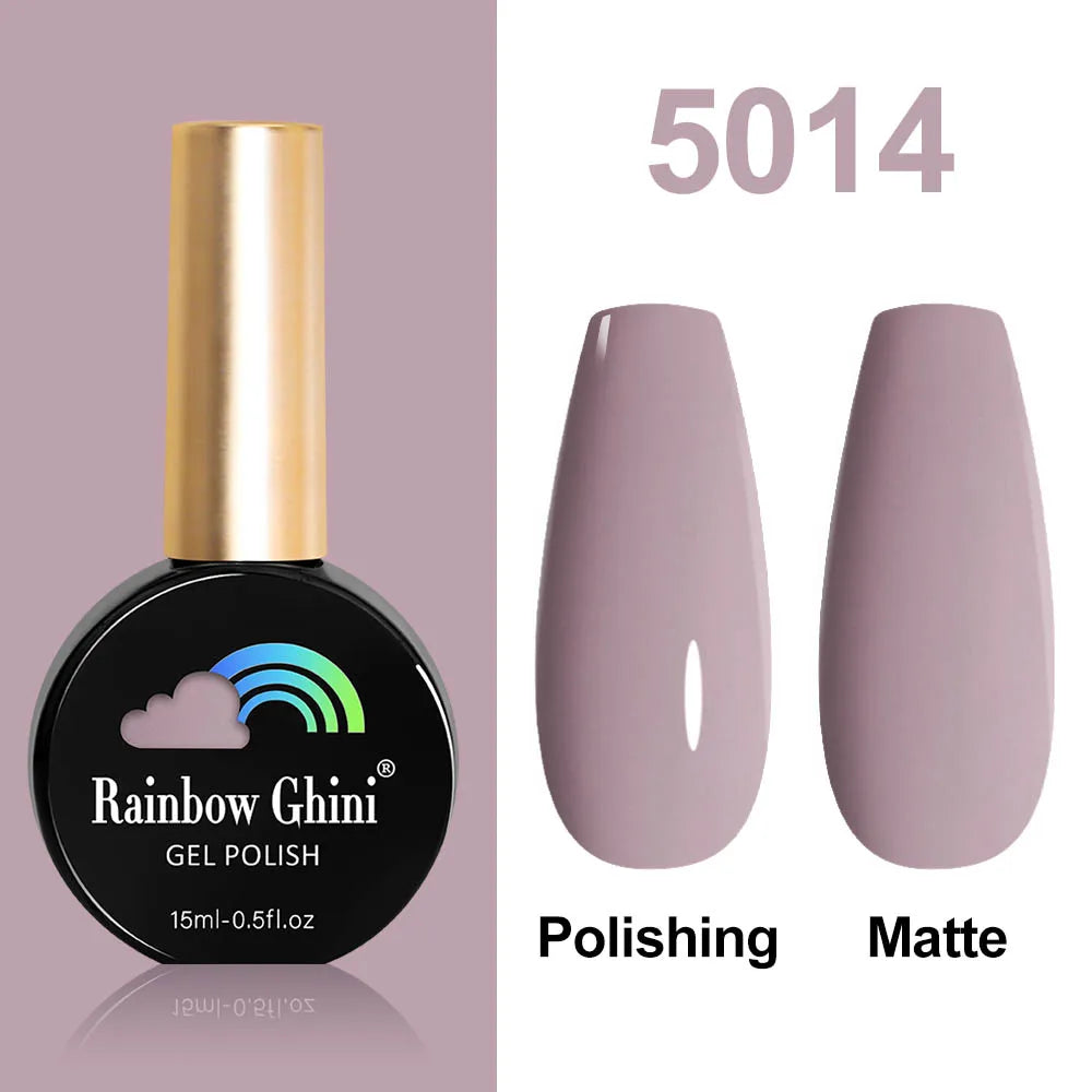 Rainbow Ghini HEMA TPO FREE Nail Gel Polish Nail Supplies Vernis Semi Permanent Glitter Nail Art Manicure LED UV Gel Varnishes