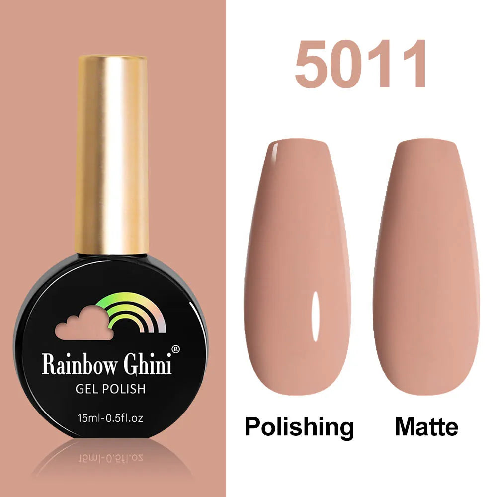 Rainbow Ghini HEMA TPO FREE Nail Gel Polish Nail Supplies Vernis Semi Permanent Glitter Nail Art Manicure LED UV Gel Varnishes