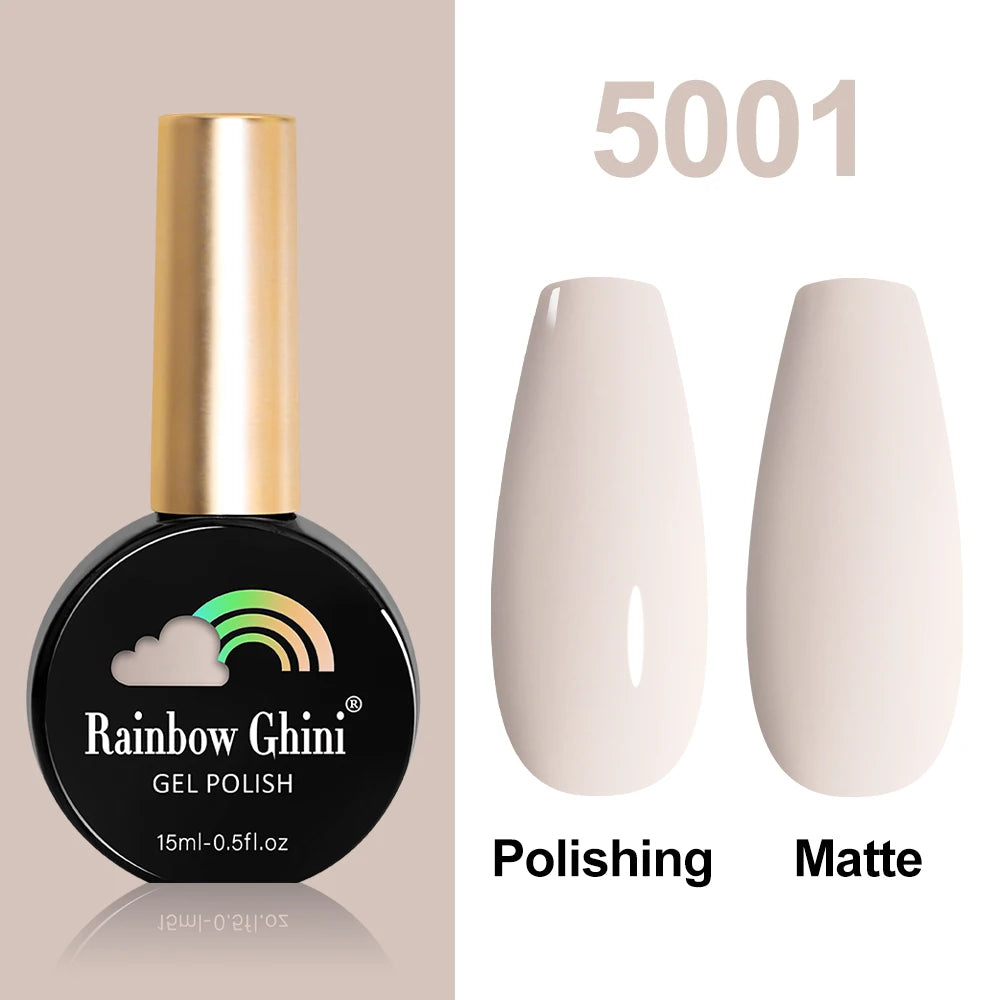Rainbow Ghini HEMA TPO FREE Nail Gel Polish Nail Supplies Vernis Semi Permanent Glitter Nail Art Manicure LED UV Gel Varnishes