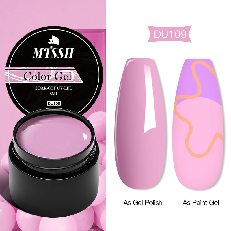 Mtssii 8ML Quick Extension Nail Gel Vernis Nude Milk White Gel Nail Polish UV Semi Permanent Nails Art For Manicure Tools