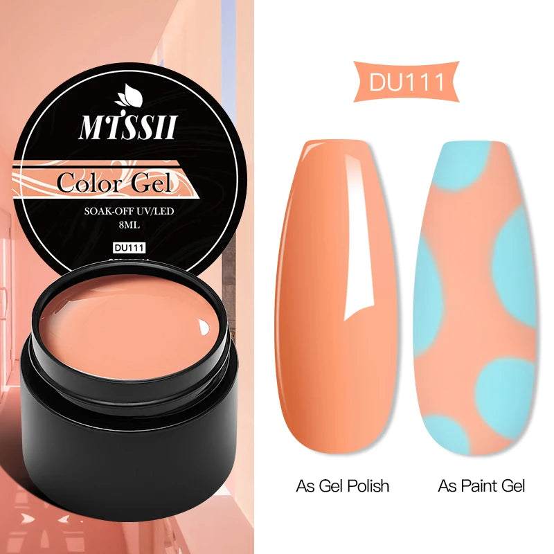 Mtssii 8ML Quick Extension Nail Gel Vernis Nude Milk White Gel Nail Polish UV Semi Permanent Nails Art For Manicure Tools