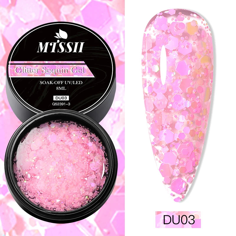 Mtssii 8ML Quick Extension Nail Gel Vernis Nude Milk White Gel Nail Polish UV Semi Permanent Nails Art For Manicure Tools