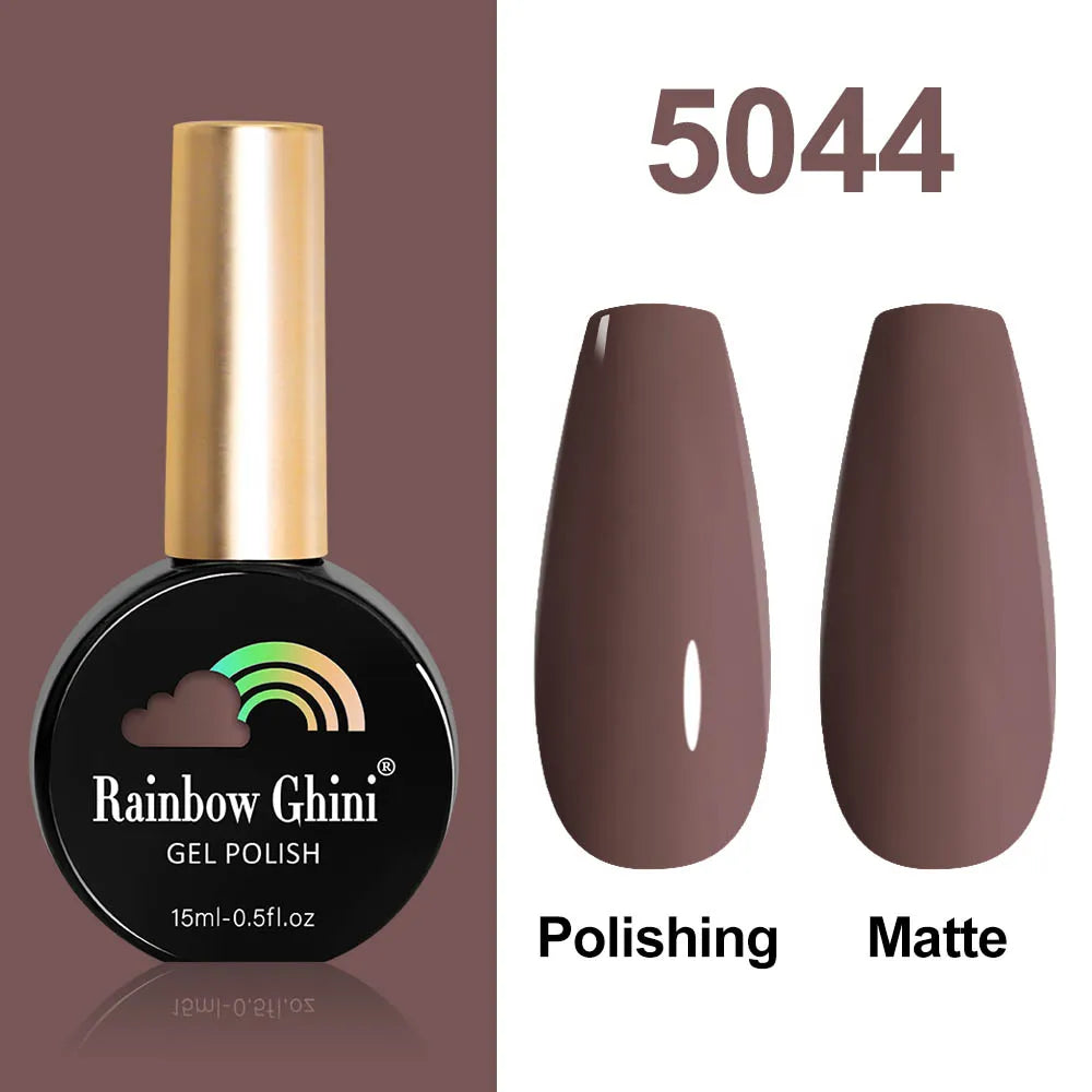 Rainbow Ghini HEMA TPO FREE Nail Gel Polish Nail Supplies Vernis Semi Permanent Glitter Nail Art Manicure LED UV Gel Varnishes