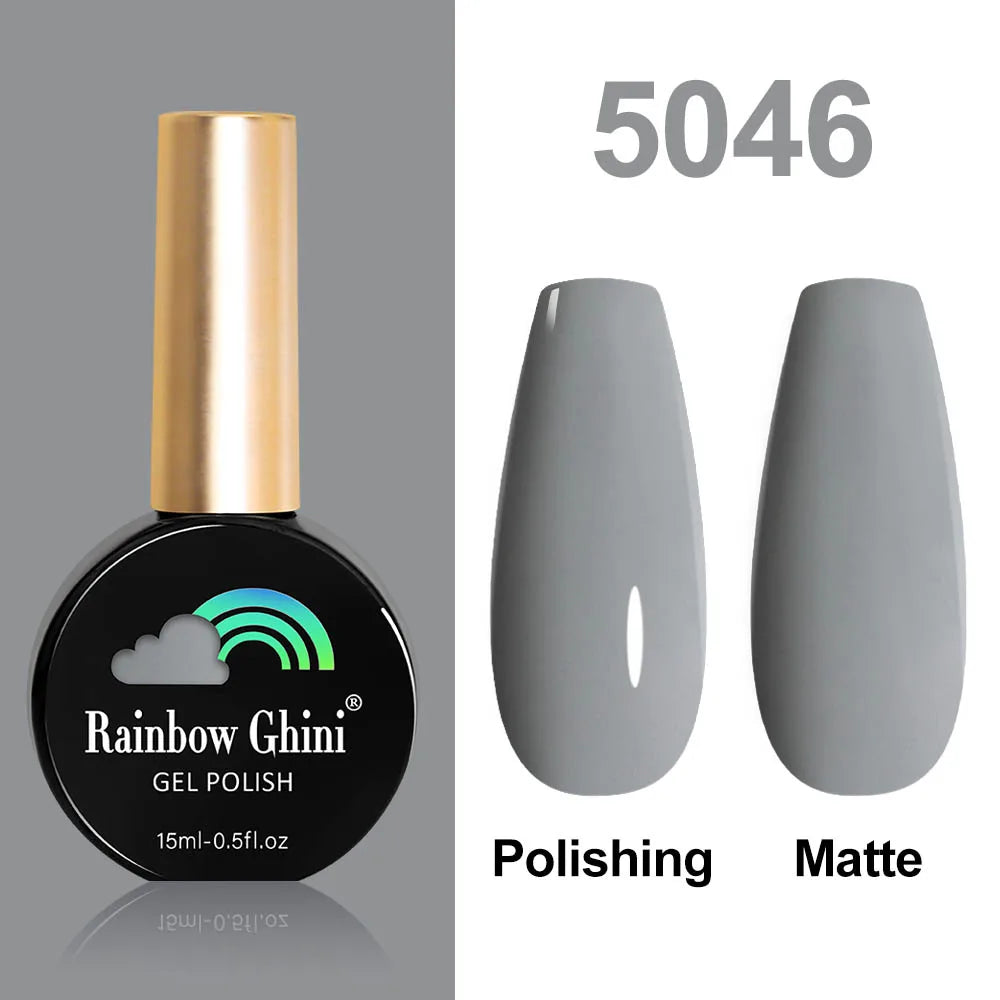 Rainbow Ghini HEMA TPO FREE Nail Gel Polish Nail Supplies Vernis Semi Permanent Glitter Nail Art Manicure LED UV Gel Varnishes