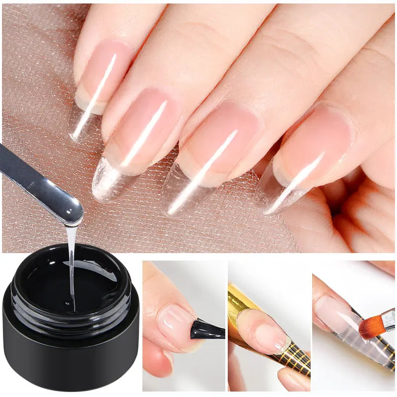 Mtssii 8ML Quick Extension Nail Gel Vernis Nude Milk White Gel Nail Polish UV Semi Permanent Nails Art For Manicure Tools