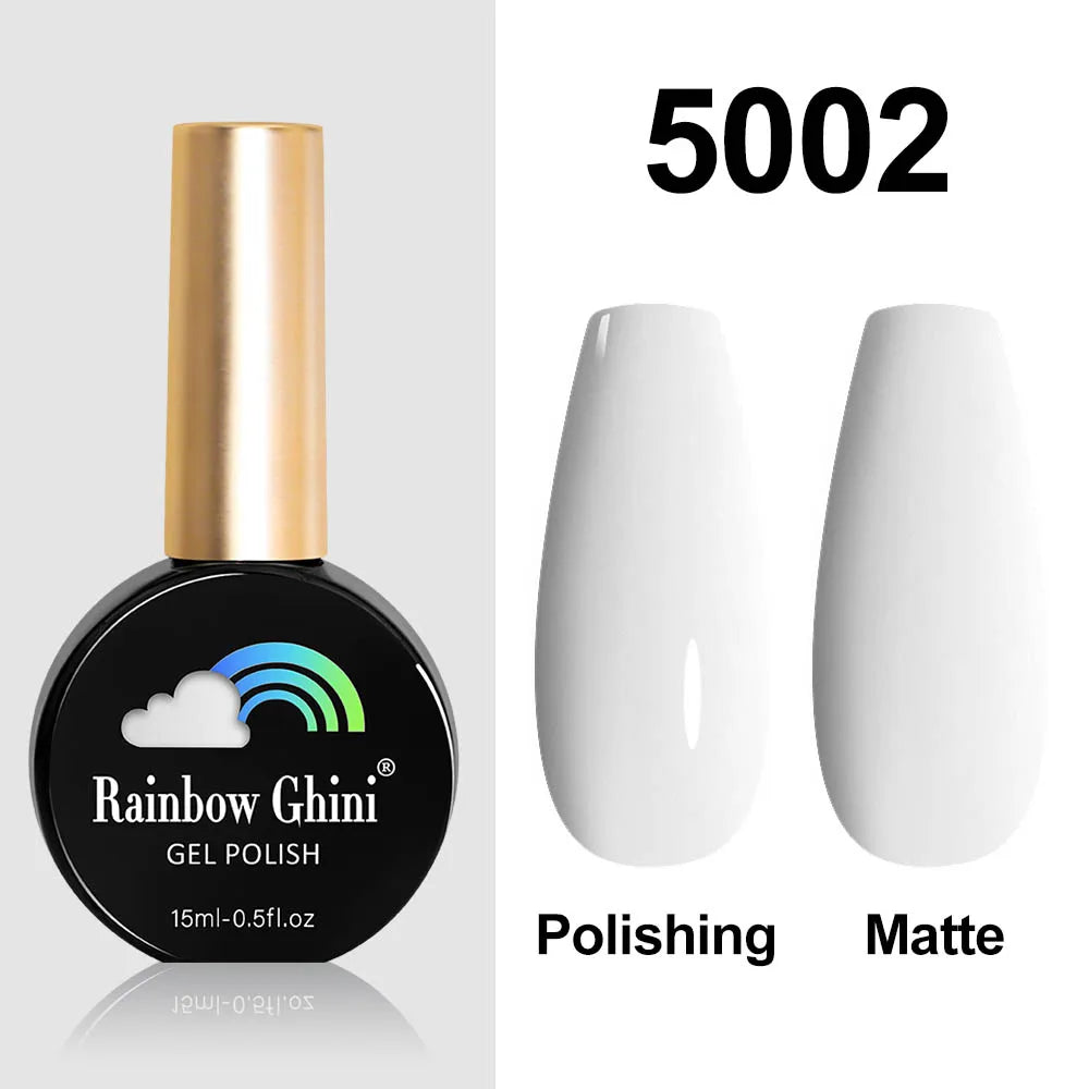 Rainbow Ghini HEMA TPO FREE Nail Gel Polish Nail Supplies Vernis Semi Permanent Glitter Nail Art Manicure LED UV Gel Varnishes