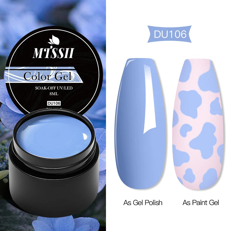 Mtssii 8ML Quick Extension Nail Gel Vernis Nude Milk White Gel Nail Polish UV Semi Permanent Nails Art For Manicure Tools