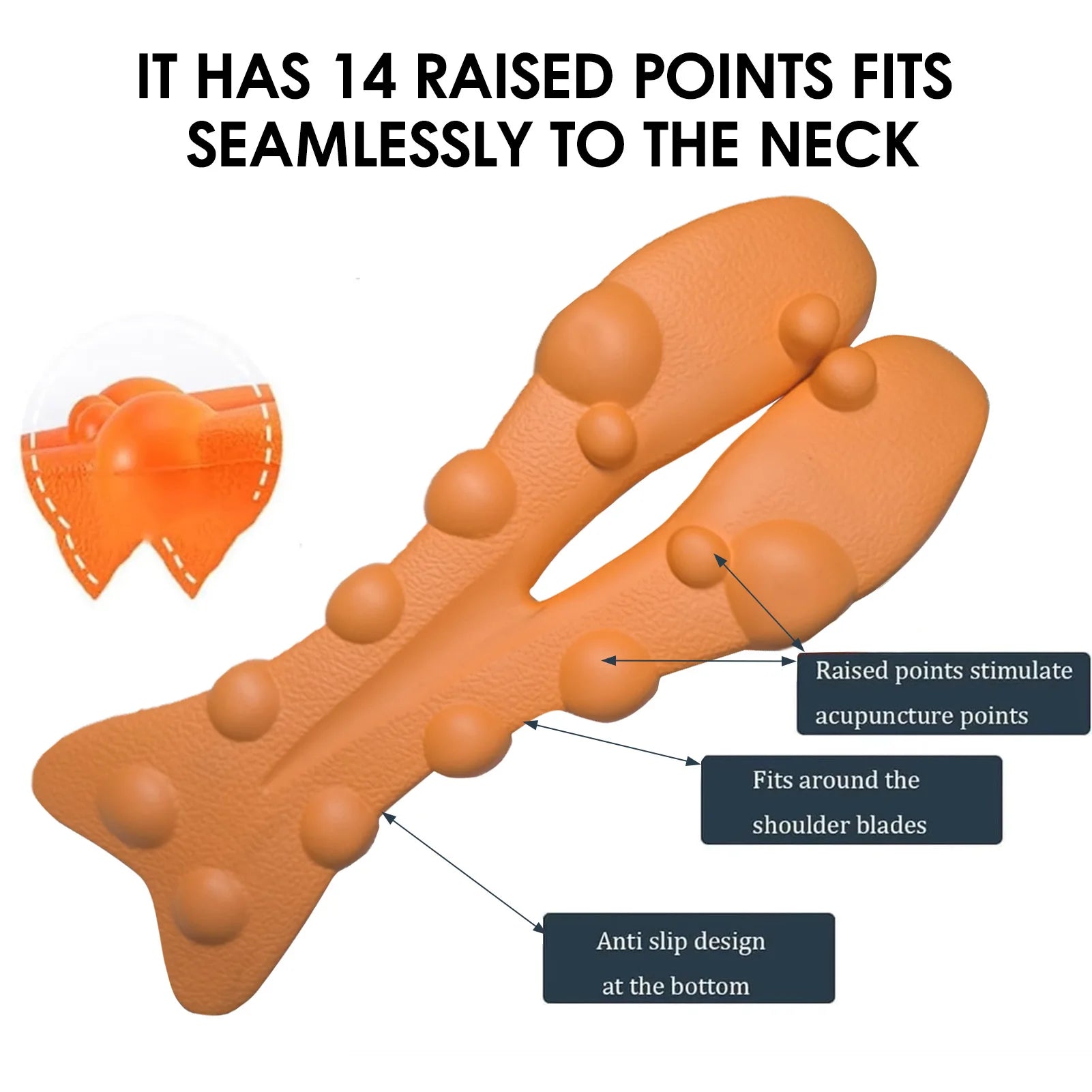 Acupressure Cervical Neck Support Braces Massager Multipurpose Cervical Neck Traction Device - La Tienda Bella