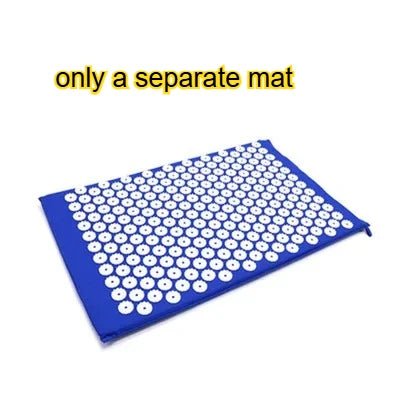 Acupressure Mat Sensi Massage Mat Pillow Set applicator for Neck Foot Yoga Mat with Needle Back Cushion - La Tienda Bella