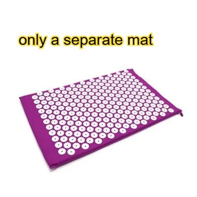 Acupressure Mat Sensi Massage Mat Pillow Set applicator for Neck Foot Yoga Mat with Needle Back Cushion - La Tienda Bella