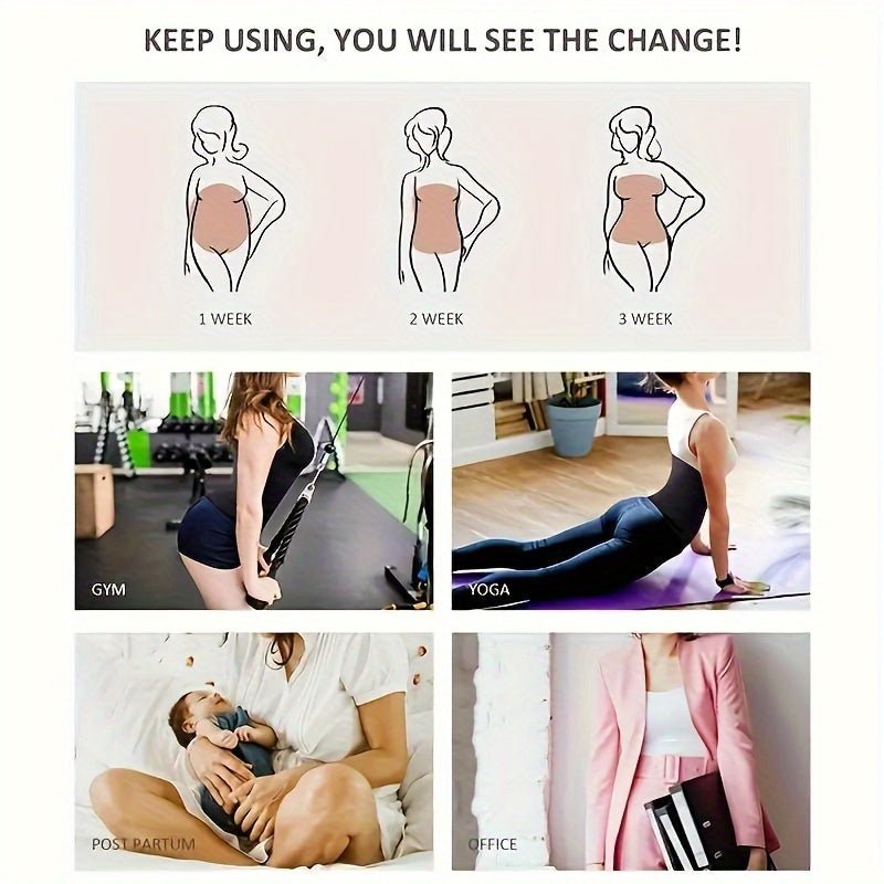 Adjustable Elastic Waist Trainer Belt - Slimming Body Shaper for Women & Men, Stretchy Fitness Waistband, Breathable Fabric, 157.48inch Long, Black, Fitness Accessory|Workout Enhancer|Breathable Material - La Tienda Bella