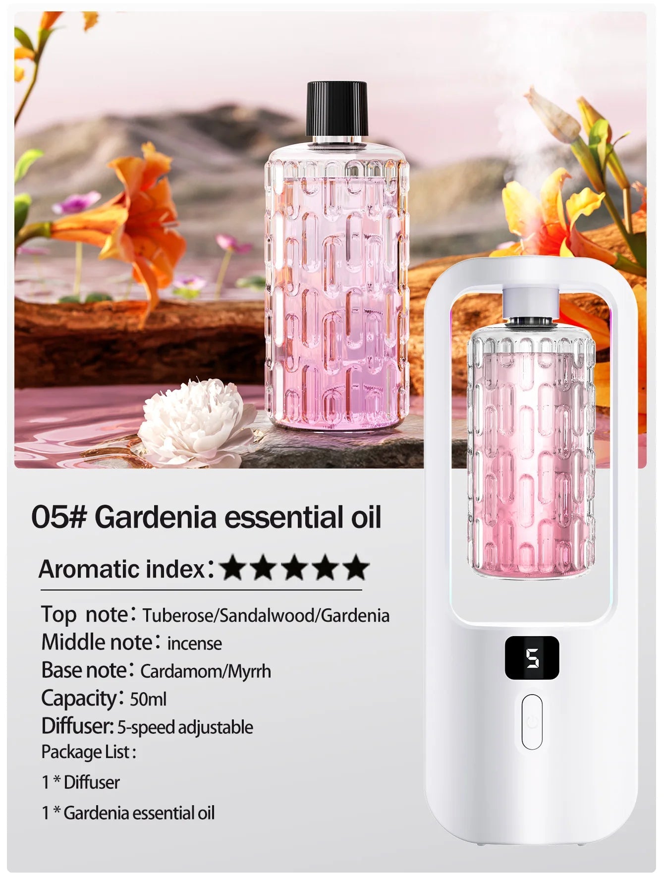 Automatic aromatherapy diffuser for eliminating odors, suitable for household use, with essential oil for air freshening. - La Tienda Bella