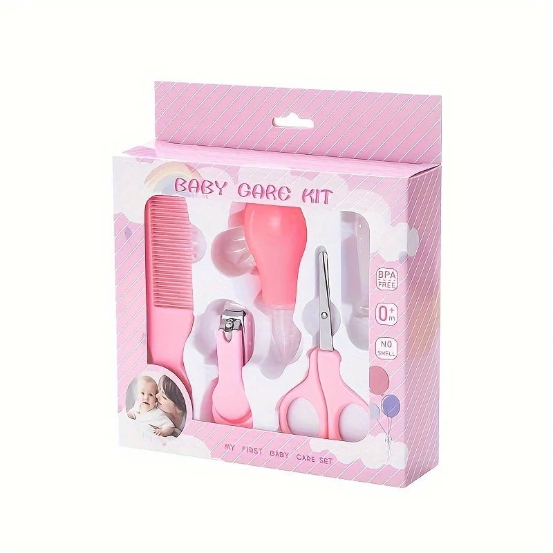 Baby Care Products Set, 0 - 3 Year Old Baby Care Comb, Scissors, Convenient Care 5 - Piece Tool Kit - La Tienda Bella