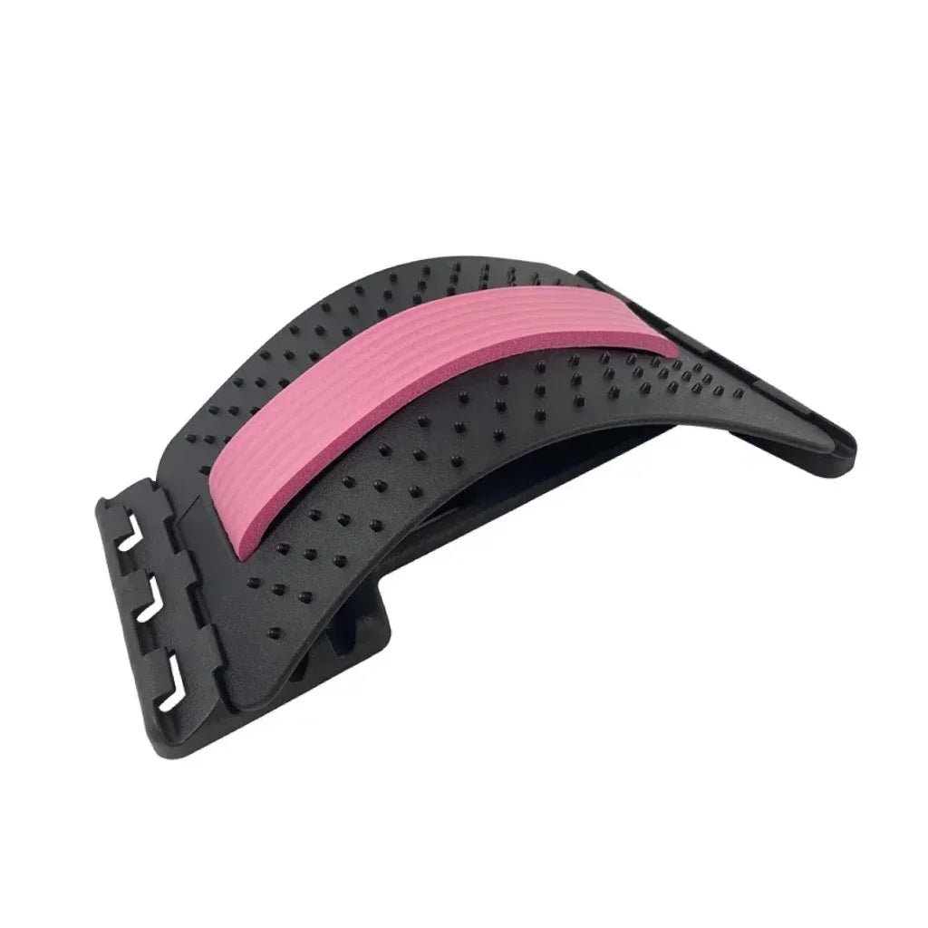 Back Stretcher Massager Multi - Level Adjustable Massager Waist Neck Fitness Lumbar Cervical Spine Support Pain Relief Fitness - La Tienda Bella