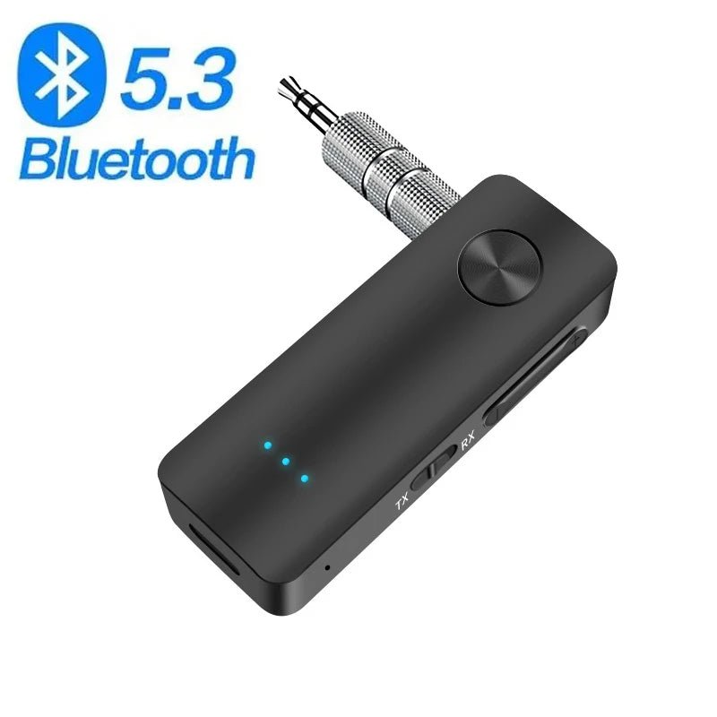 Bluetooth 5.3 Transmitter Receiver Adapter Wireless Audio For Car Music Headphone Speaker 3.5mm Jack AUX Wireless Audio Adapter - La Tienda Bella