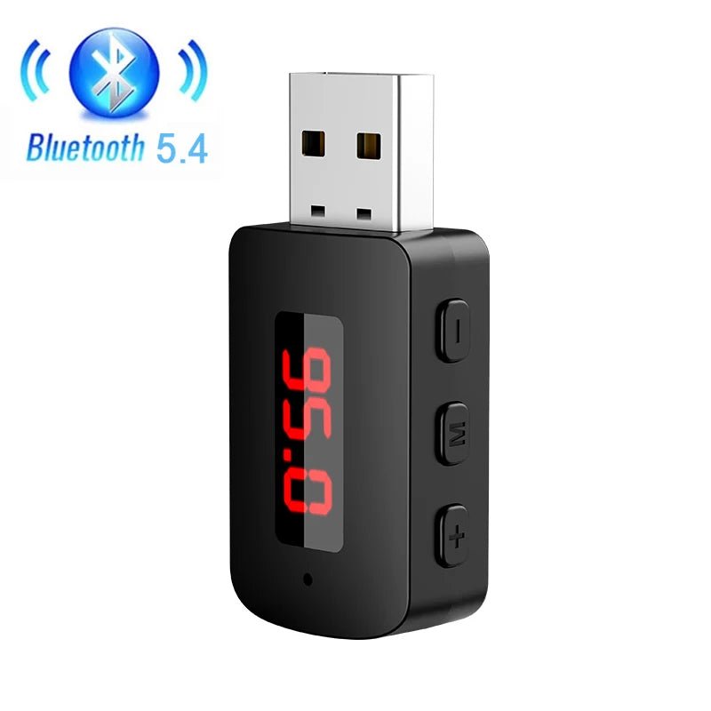 Bluetooth 5.4 Car Transmitter Receiver Handsfree Call Car Kit Mini USB Power Auto Wireless Audio Adapter For Fm Radio - La Tienda Bella