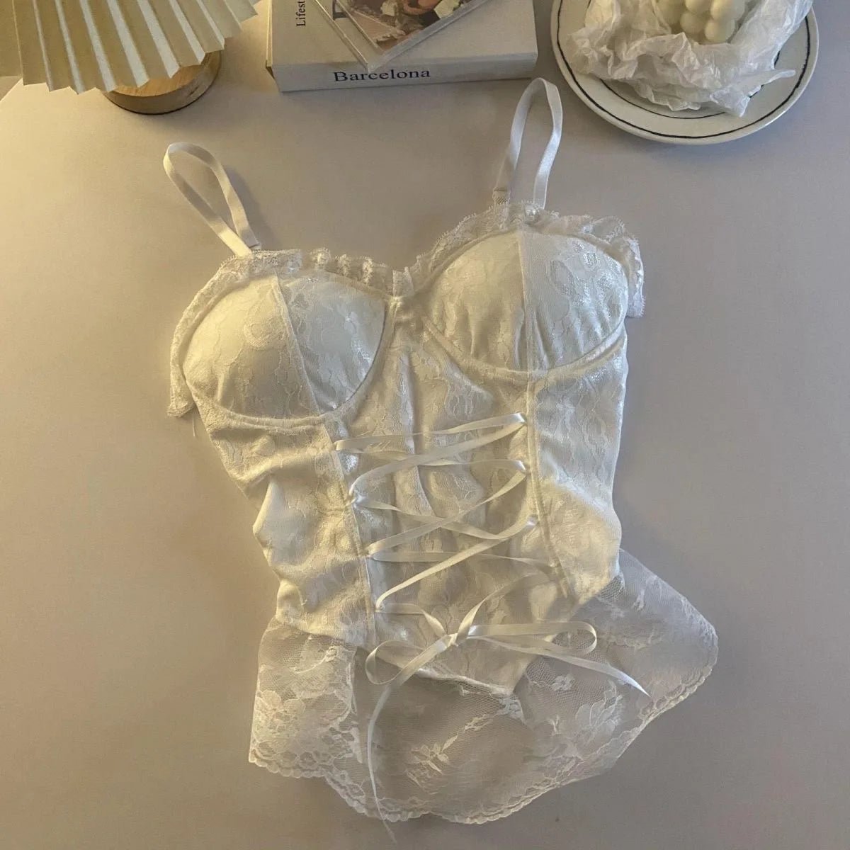 Clothes blouses sexy crop tops women corset lace bandage T-shirt camisole woman - La Tienda Bella
