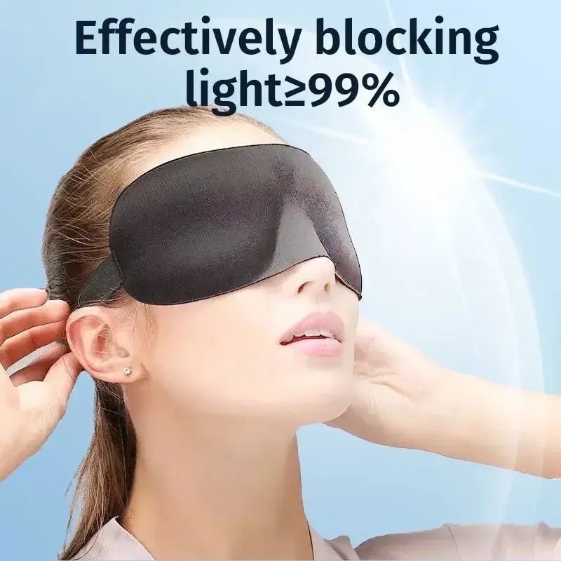 Eye Mask for Sleeping 3D Contoured Cup Blindfold Concave Molded Night Sleep Face Masks Block Out Light with Women Men Eyepatch - La Tienda Bella