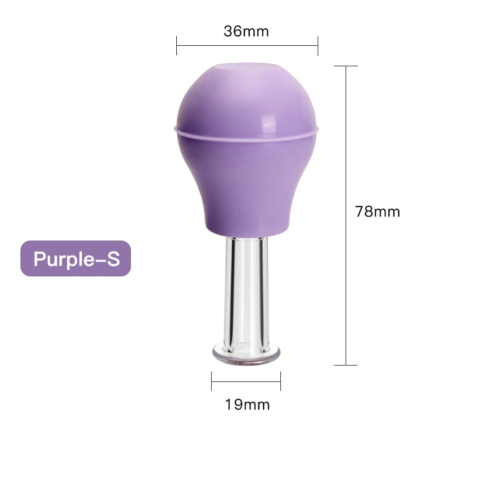 Facial Massage Cups Rubber Vacuum Cupping Skin Lifting Anti Cellulite Massager for Face Pvc Body Cups Skin Scraping Massage Jar - La Tienda Bella