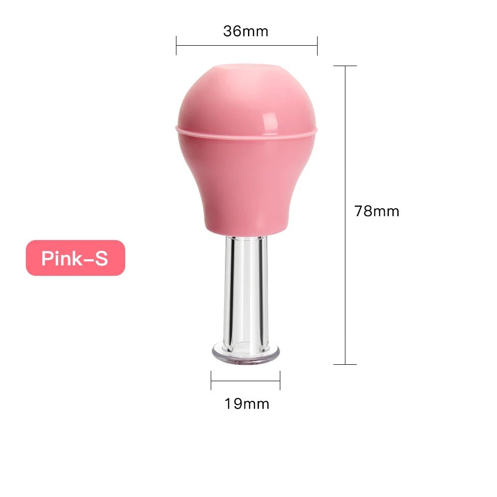 Facial Massage Cups Rubber Vacuum Cupping Skin Lifting Anti Cellulite Massager for Face Pvc Body Cups Skin Scraping Massage Jar - La Tienda Bella