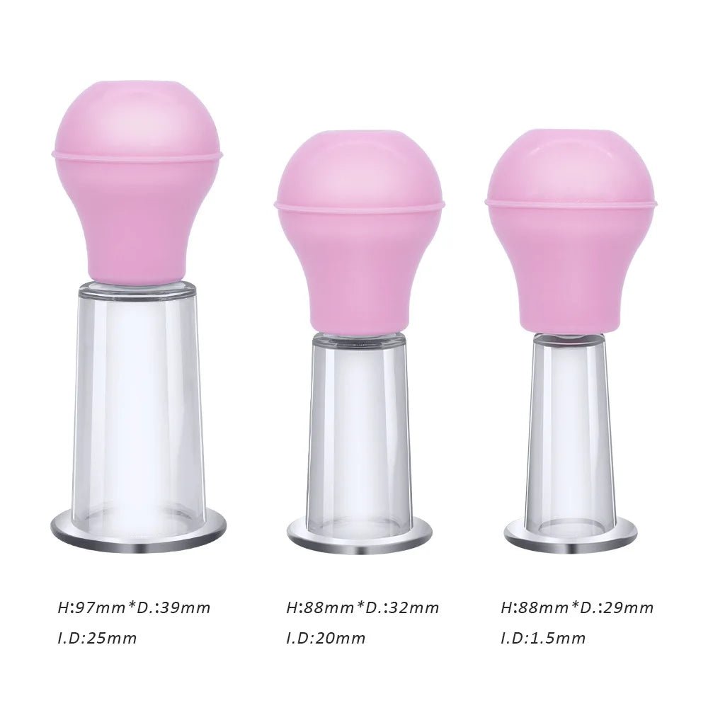 Facial Massage Cups Rubber Vacuum Cupping Skin Lifting Anti Cellulite Massager for Face Pvc Body Cups Skin Scraping Massage Jar - La Tienda Bella