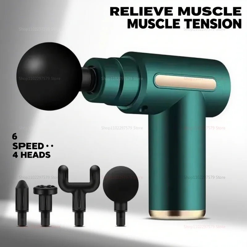 Fitness Muscle Relaxer Fascia Gun Rechargeable Portable Full Body Cervical Massager Mini Multi Speed Adjustable Massage Gun - La Tienda Bella
