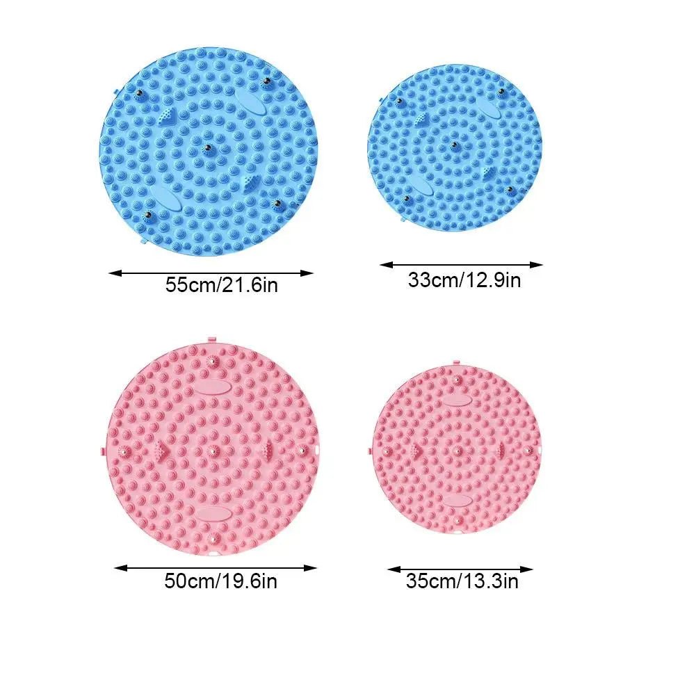 Foot Yoga Massage Acupressure Board Mat Muscle Relaxation Round Exercise Mat Fitness Foot Training Massage Acupressure Mat - La Tienda Bella