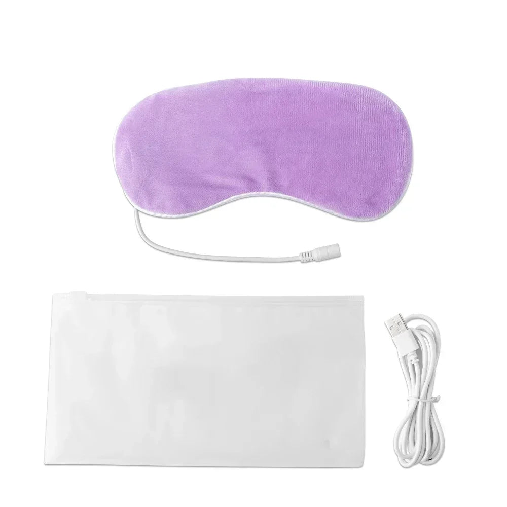 Heated Eye Mask USB Eye Mask for Dry Eyes with Constant Heating Temperature Warm Compress Heating Pad for Sleep Dark Circles - La Tienda Bella