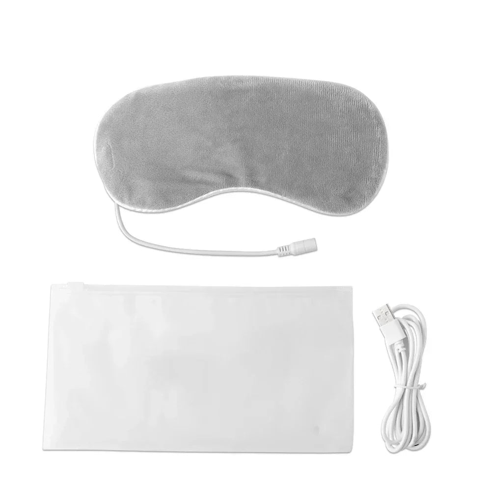 Heated Eye Mask USB Eye Mask for Dry Eyes with Constant Heating Temperature Warm Compress Heating Pad for Sleep Dark Circles - La Tienda Bella