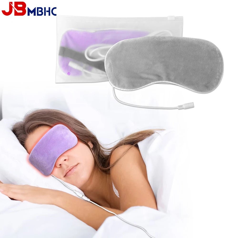 Heated Eye Mask USB Eye Mask for Dry Eyes with Constant Heating Temperature Warm Compress Heating Pad for Sleep Dark Circles - La Tienda Bella