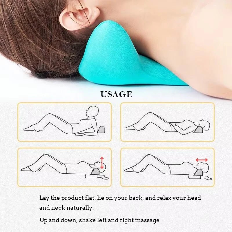 Massage Pillow Cervical Traction Cervical Muscle Relaxer Massager Shoulder Neck Traction Correction for Relief Spine Alignment - La Tienda Bella