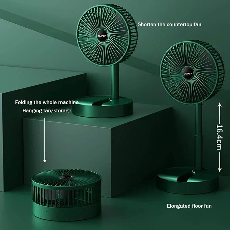 Mini Adjustable Mini Fan Small Cooling Handy Desk Home Office Table Battery USB Rechargeable Portable Electric Fan - La Tienda Bella