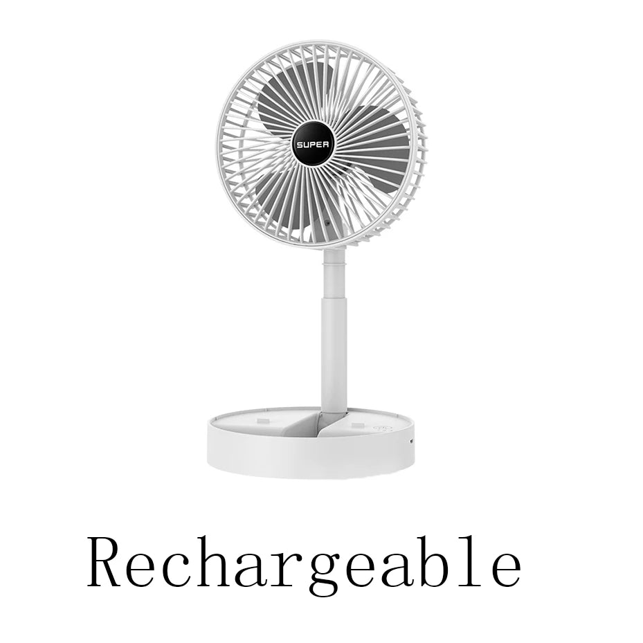 Mini Adjustable Mini Fan Small Cooling Handy Desk Home Office Table Battery USB Rechargeable Portable Electric Fan - La Tienda Bella
