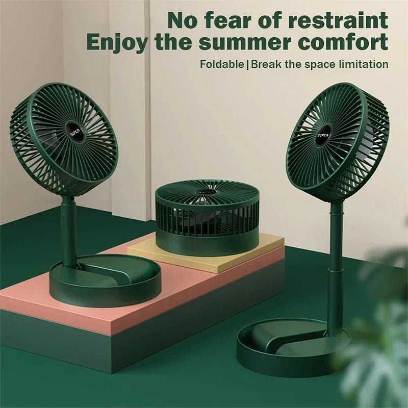 Mini Adjustable Mini Fan Small Cooling Handy Desk Home Office Table Battery USB Rechargeable Portable Electric Fan - La Tienda Bella