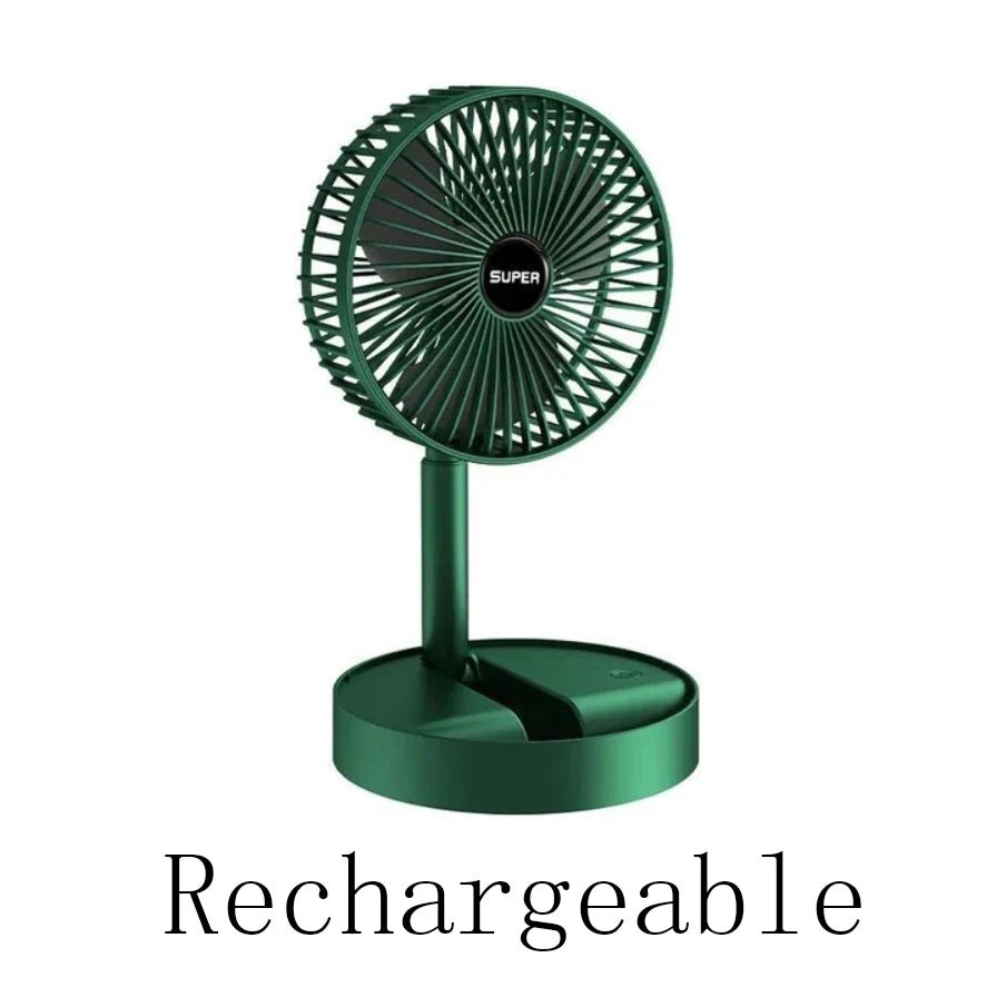 Mini Adjustable Mini Fan Small Cooling Handy Desk Home Office Table Battery USB Rechargeable Portable Electric Fan - La Tienda Bella