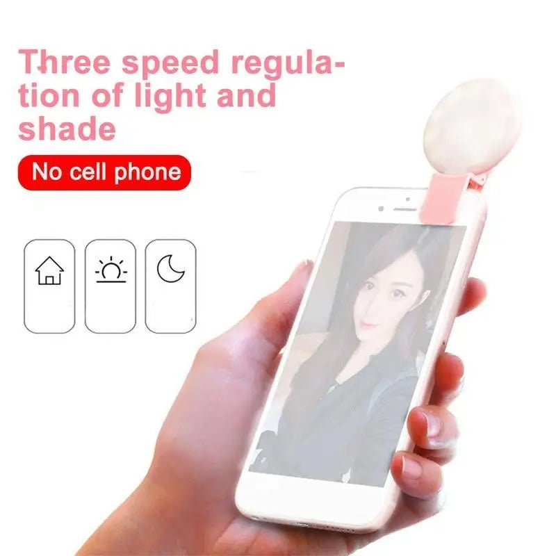 Mini LED Selfie Light Portable Mobile Phone Selfie Lamp Selfie Clip Light Photography Clip Fill Light Accessories - La Tienda Bella