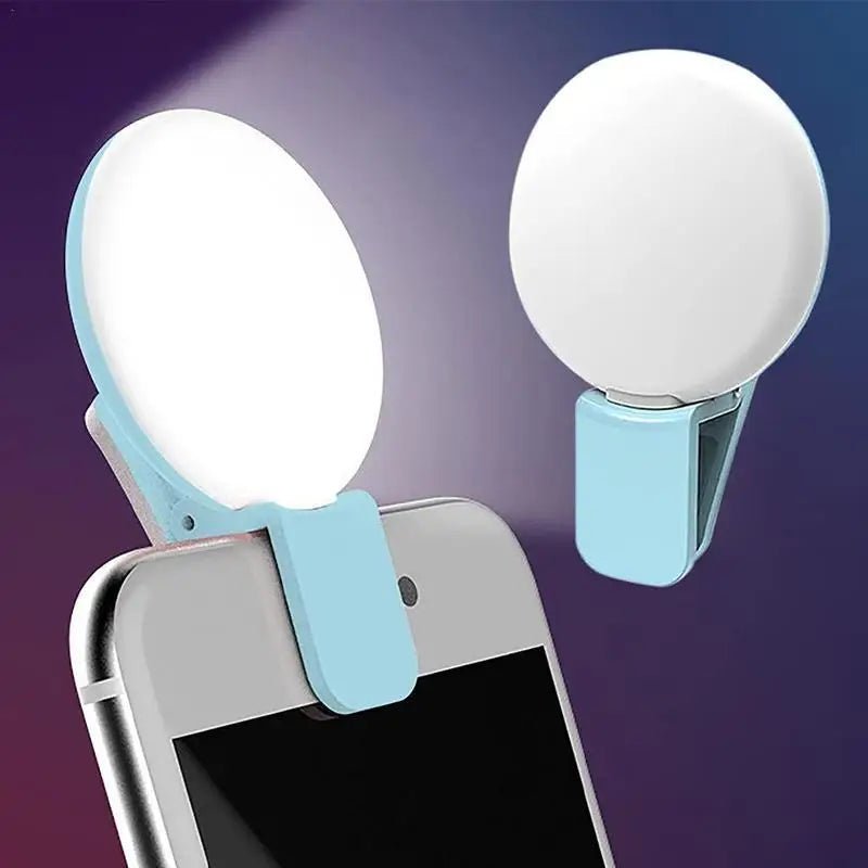 Mini LED Selfie Light Portable Mobile Phone Selfie Lamp Selfie Clip Light Photography Clip Fill Light Accessories - La Tienda Bella