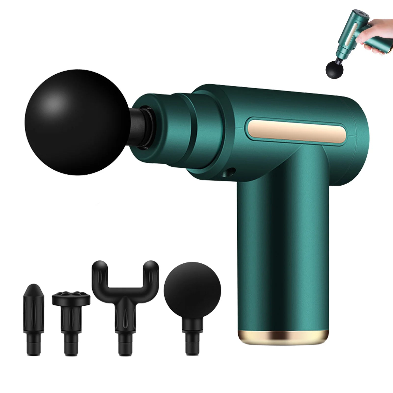 Mini Massage Gun Rechargeable Percussion Muscle Massager for Neck Back Pain Relief Electric Vibration Deep Tissue Relaxation - La Tienda Bella