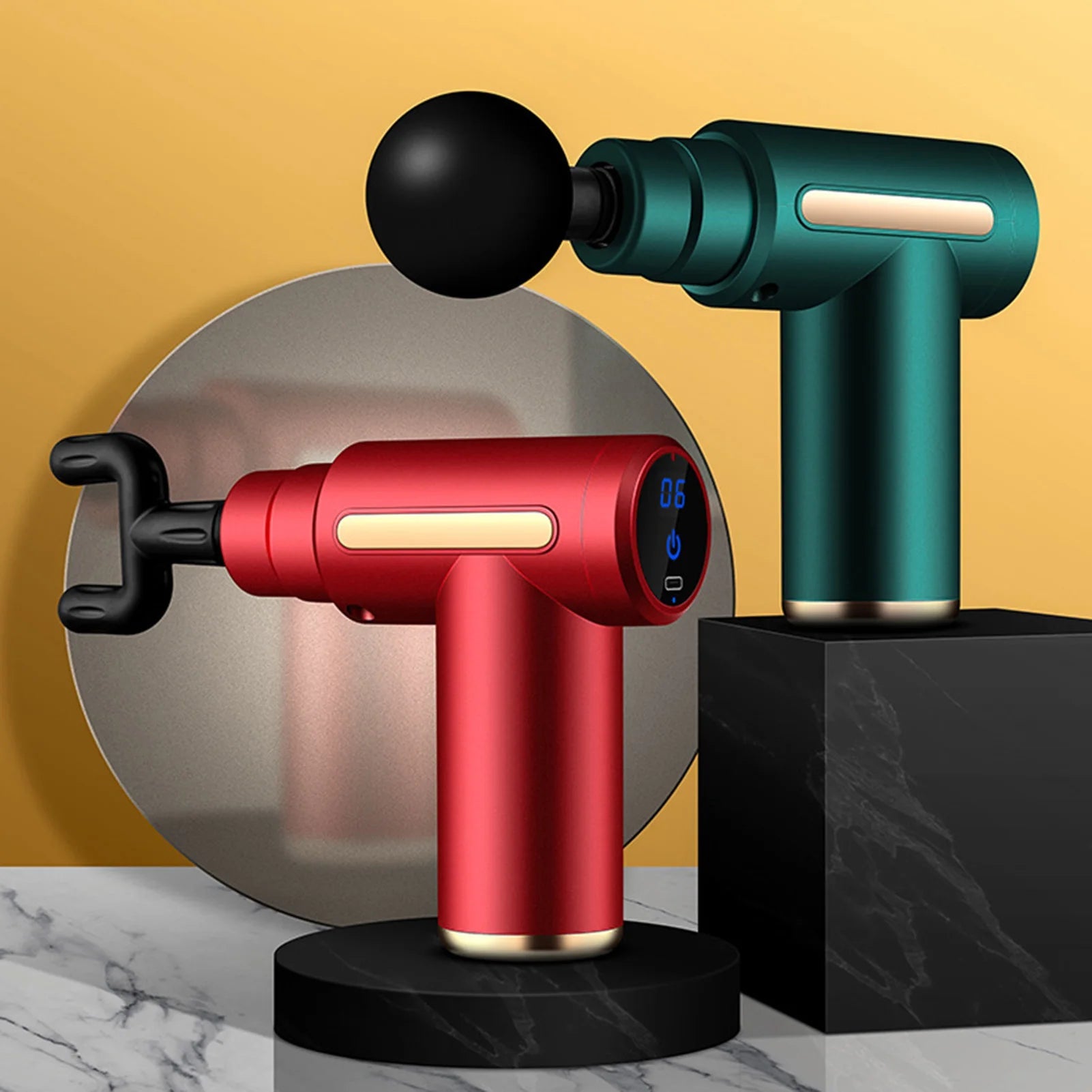 Mini Massage Gun Rechargeable Percussion Muscle Massager for Neck Back Pain Relief Electric Vibration Deep Tissue Relaxation - La Tienda Bella