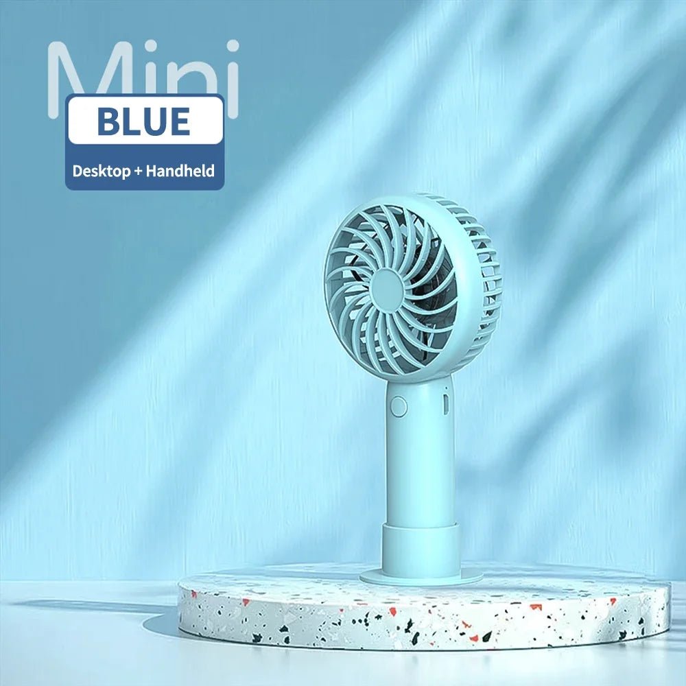 Mini Portable Fans Handheld USB Rechargeable Quiet Handheld Fans Air cooler Outdoor Travel Hand Fan ventilateur portable Fan - La Tienda Bella
